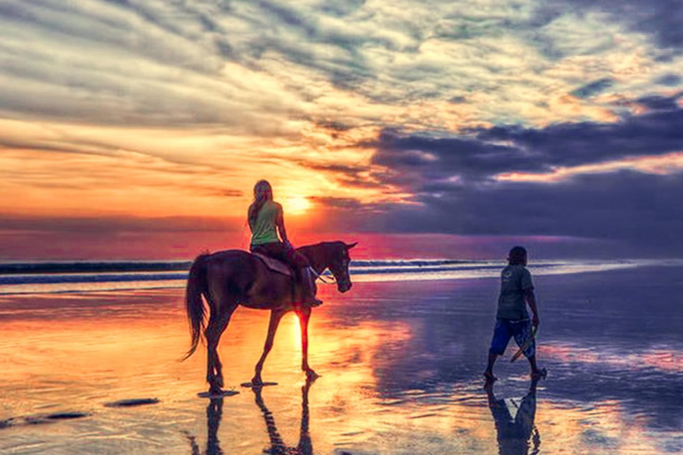horse riding bali beach