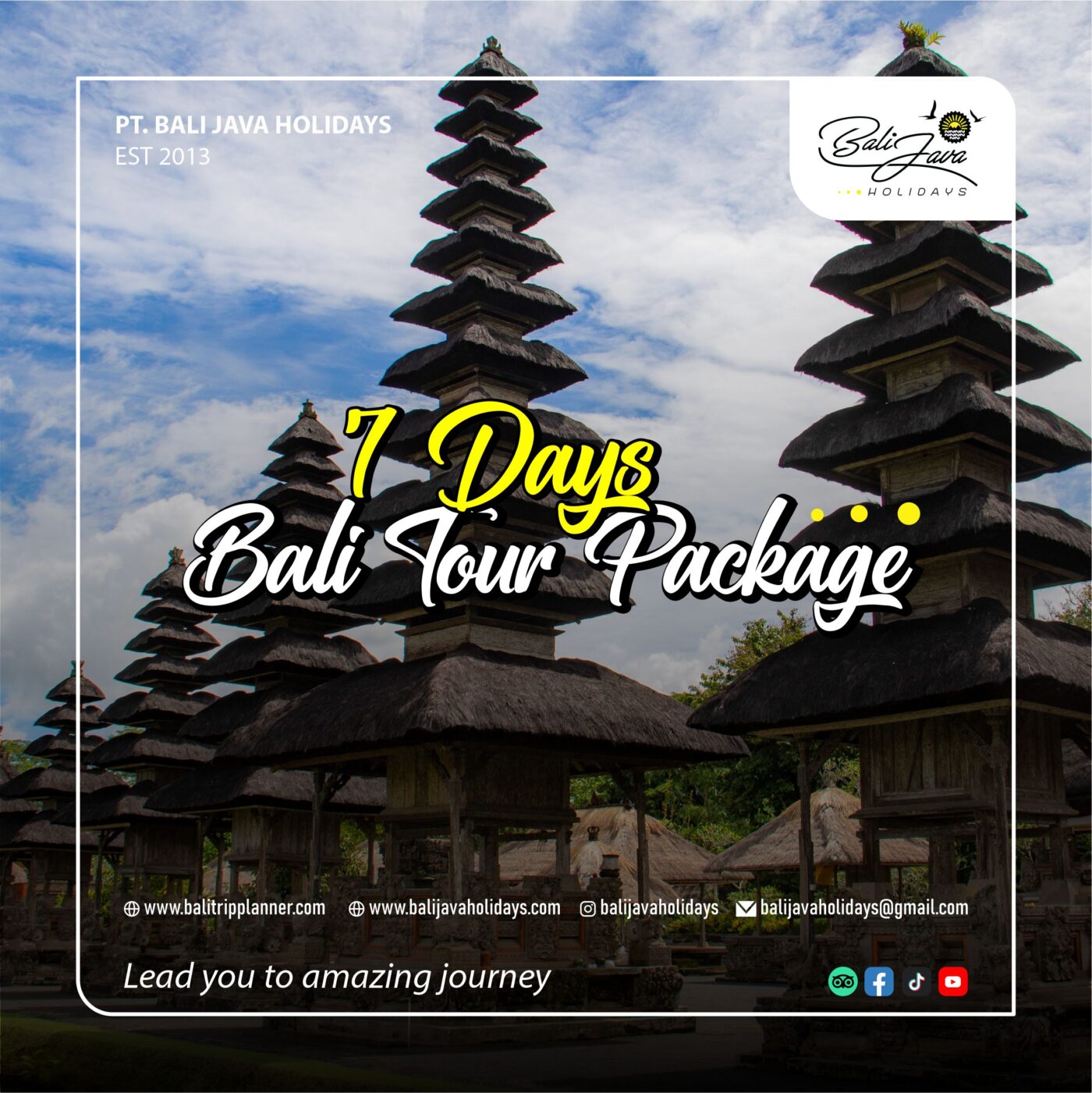 7 days bali tour package